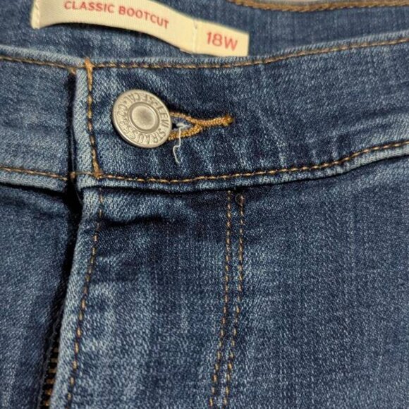 Levi stretch denim size 18 W bootcut - Picture 3 of 5